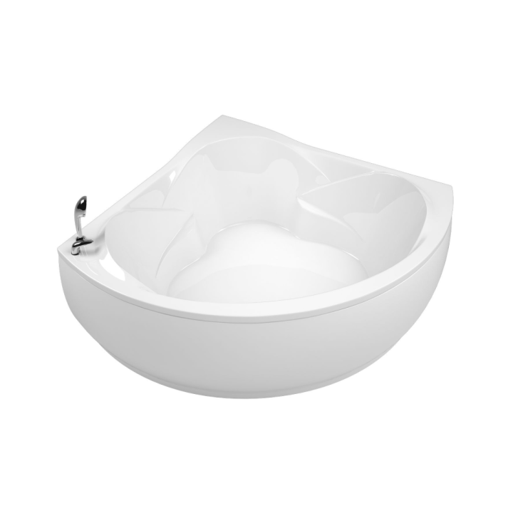 Установка угловой ванны (акрил на металлическом каркасе) без гидромассажа