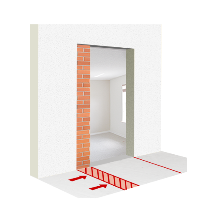 Расширение проема для установки входной двери