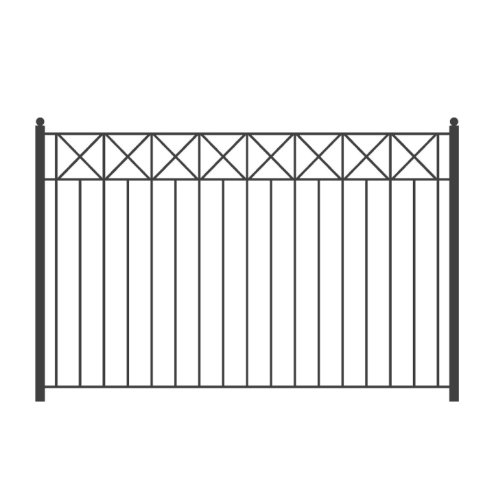 Установка забора из профильной трубы