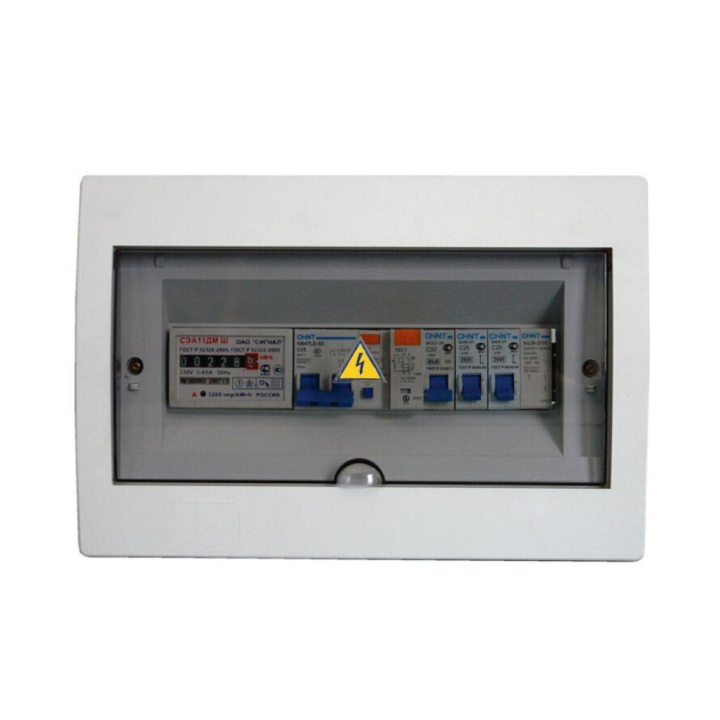 Установка щитка внутреннего на 6- 24 модуля (кирпич)