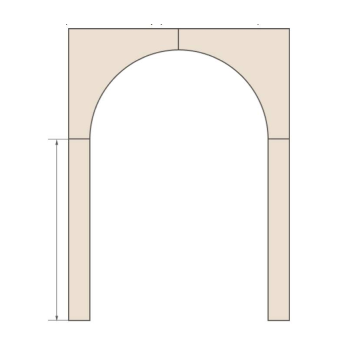 Устройство арки в готовом проёме блоками, гипсокартоном